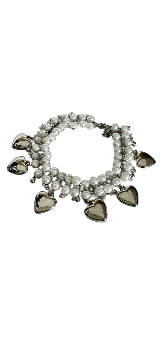 Sweet Girl Double Love Pearl Necklace
